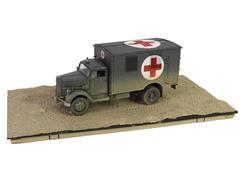 FORCES OF VALOR #FOV-801101B - 3 6-6700 A-Type Kfz 305 - Opel Blitz German Ambulance Cargo Truck - WWII