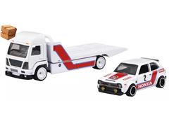 HOT WHEELS #FLF56-JBM36-BOX - Team Honda - 1973 Honda Civic Custom with Aero Lift