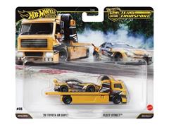 HOT WHEELS #FLF56-JHX87 - Papadakis Racing - 2020 Toyota GR Supra with Fleet Street Hauler