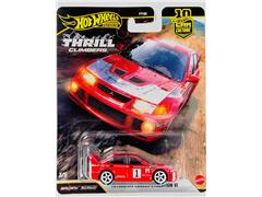 HOT WHEELS #FPY86-JKF19 - Mitsubishi Lancer Evolution VI in Red with Mitsubishi Racing Graphics
