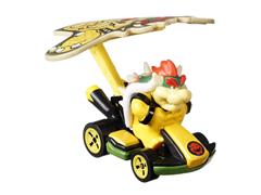 HOT WHEELS #GVD30-GVD33 - Bowser in Standard Kart with Bowser Kite