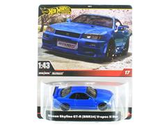 HOT WHEELS #HMD41-JCP61 - Nissan Skyline GT-R BNR34 V-spec II Nur in Blue