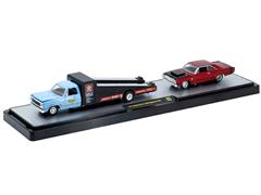 M2MACHINES #36000-93-B - 1974 Dodge Truck in Blue and 1968 Dodge Dart GTS in Red