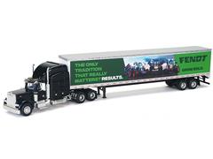 SPECCAST #SCT-997 - Fendt Grow Bold - Peterbilt 379 Sleeper Cab in Black with Box Trailer