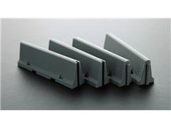 3d To Scale Traffic _ Jersey Barriers 4 pack interlocking
