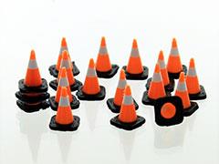 43-110-3C - 3d To Scale Traffic Cones 18 pack black