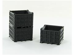 50-252-BK - 3d To Scale Plastic Bin Pallet Black 3