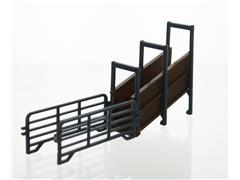 64-310-BN - 3d To Scale Livestock Loading Chute semi trailer height Brown