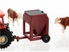 3D TO SCALE #64-346-R - Portable Bulk Bin - red