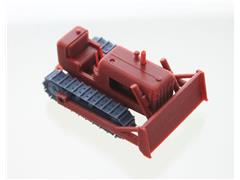 87-400-R - 3d To Scale Vintage Bulldozer Tractor dark red