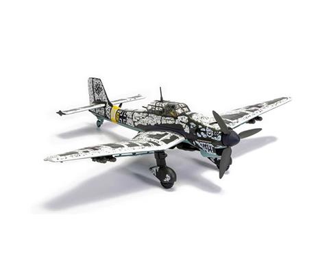 Aircraft - CORGI - AA32519 - Junkers Ju87 Stuka Ghost Bones, T6+GL Bones  nose art, 3./StG.2 Immelmann, Battle of Moscow, December 1941 Operation  Barborossa Features Include: Detailed crew figures Moving Rear/Ventral Guns