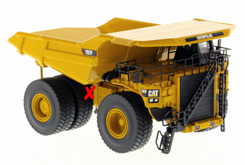 Diecast Masters Caterpillar 797f Mining Truck Elite Series Rear