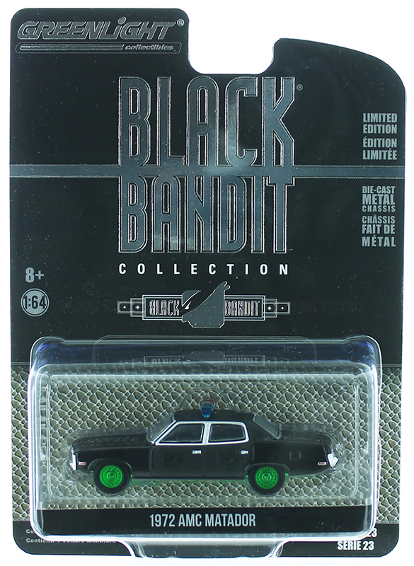 Greenlight Diecast 1972 AMC Matador Black Bandit Police SPECIAL