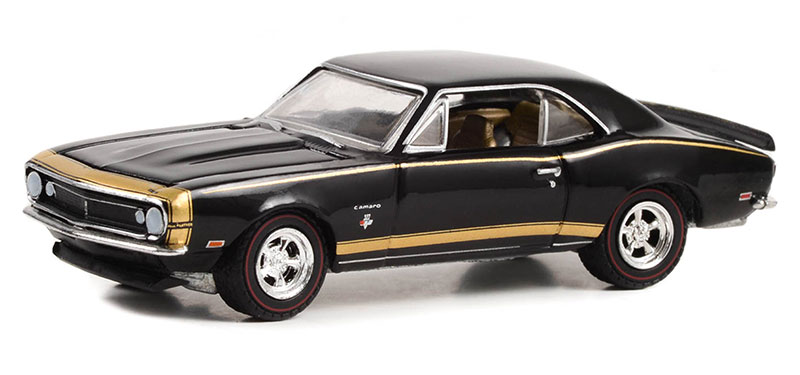 Cars - GREENLIGHT - 30377 - Black Panther - 1967 Chevrolet Camaro SS -  Gorries Chevrolet Oldsmobile Dealer Special, Toronto, Ontario, Canada  Features and Details: Hobby Exclusive Chrome Accents Metal Chassis Real  Rubber Tires True-T