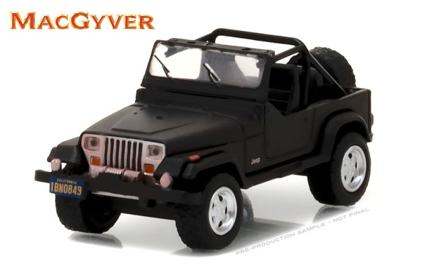 Greenlight Diecast 1987 Jeep Wrangler YJ MacGyver 1985 1992