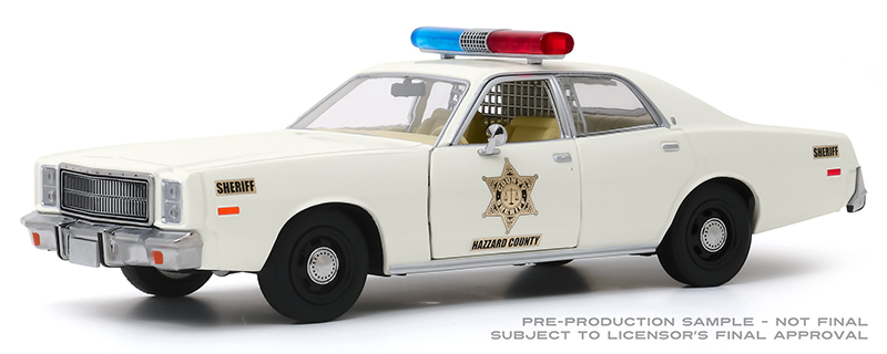 Greenlight Diecast Hazzard County Sheriff 1977 Plymouth Fury