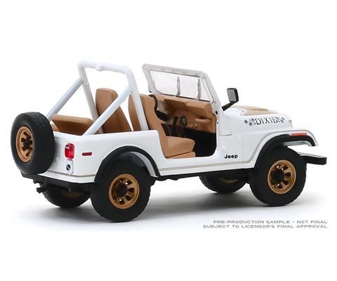 Cars - GREENLIGHT - 86572 - Golden Eagle Dixie</i> - 1979 Jeep CJ-7  Features and Details: Authentic Decoration Chrome Accents Real Rubber Tires  True-To-Scale Detail Protective Acrylic Case Limited Edition