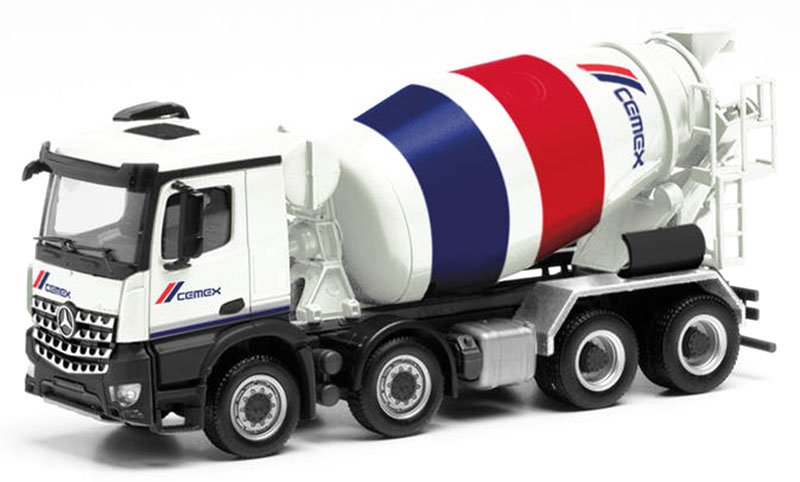 Herpa Model Cemex Mercedes Benz Arocs M Concrete Mixer