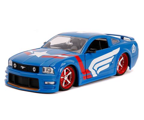 Cars - JADA TOYS - 31187 - 2006 Ford Mustang GT with Captain 