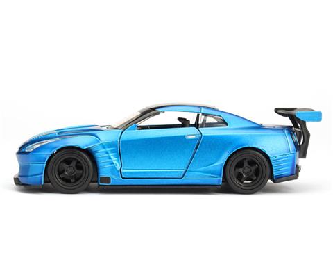 JADA Fast and Furious 9 Brian's Nissan GT-R R35 Ben Sopra Blue Diecast Car  1/32