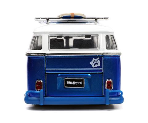 Jada 31992 1-24 Scale Volkswagen T1 Bus Candy Blue & White & Surfboard Lilo  & Stitch Disney D, 1 - City Market