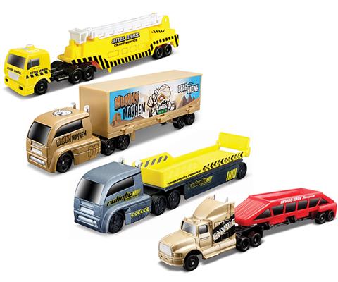 Collection of boxed Diecast vehicles and three fishing rods including  Burago, Maisto, Guiloy.