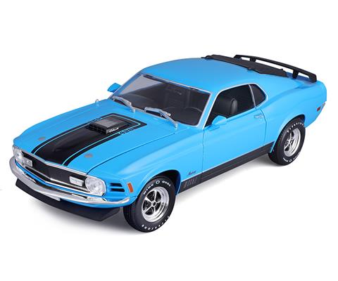 Maisto 1:18 Ford Mustang Mach 1 Año de construcción 1970 azul 31453 modelo  coche 31453 090159070399