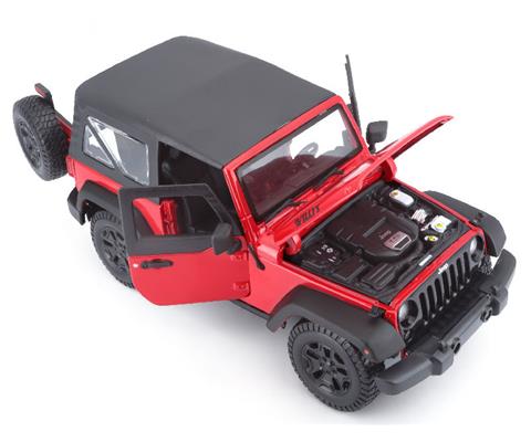 Maisto 1:18 Jeep Wrangler (10-31676-Red) Red diecast car model