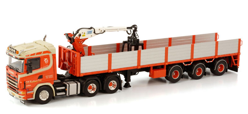 Trucks - WSI - 01-3172 - Huskens - Scania R4 Flat Roof 6x2 Tag