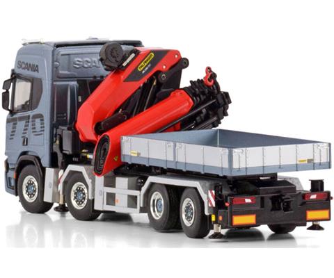 Trucks - WSI - 04-2204 - Scania R Highline CR20H 8x2 Tag Axle with  Palfinger PK 1350 TEC + Jib Demountable Body WSI Premium Line Features  include: Fi