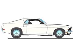 ACME #A1801891 - 1969 Ford Mustang Boss 429 in Wimbledon White - KK1201 Prototype Unrestored Barn Find