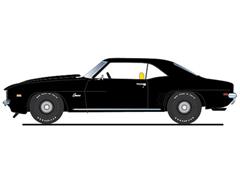 ACME #A1805736 - 1969 Chevrolet COPO Camaro in Tuxedo Black with Yellow Houndstooth Interior - 1 of 1