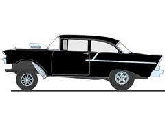 ACME #A1807020 - Prime Time - 1957 Chevrolet 150 Gasser in Satin Black Finish