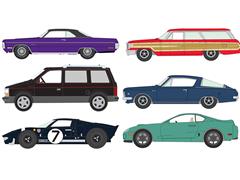 AUTO WORLD #64522-B-CASE - Auto World Premium - 2025 Release 3B - 6-Piece Set in a Non-Returnable Factory-Sealed Case