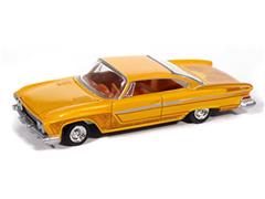 AUTO WORLD #AWSP195-A - 1961 Dodge Phoenix Lowrider in Mango Smoothie Metallic with Lowrider Graphics