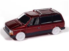 AUTO WORLD #AWSP197-B-SP - 1987 Plymouth Voyager in Ultra Red