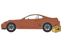 AUTO WORLD #AWSP209-A-CASE - 1998 Toyota Supra in Sedona Sunset Metallic - 6 pieces in a Non-Returnable Factory-Sealed CASE