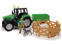 BIG COUNTRY #BC514 - Sheep Farmer and Tractor 16-Piece Playset - Big Country Adventure