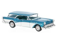 BREKINA #18180 - 1957 Buick Century Caballero in Metallic Dark Turquoise and White