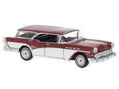 BREKINA #18181 - 1957 Buick Centry Caballero in Metallic Dark Red and White