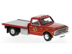 BREKINA #19671 - Form 17 - 1968 Chevrolet Chevrolet C30 Flatbed Pickup in Red