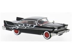 BREKINA #19683 - 1958 Plymouth Fury in Black with White Flames