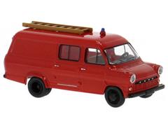 BREKINA #34160 - Fire Brigade - 1970 Ford Transit in Red and Black