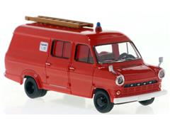 BREKINA #34161 - Fire Brigade - 1970 Ford Transit in Red and White