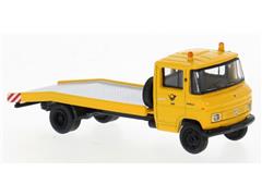 BREKINA #36738 - DBP - 1968 Mercedes L 608 D Flatbed Truck in Yellow