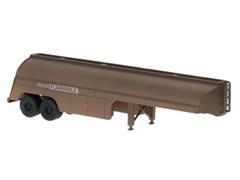 BREKINA #55961 - Rust - 1955 Flammable Tank Trailer in Brown