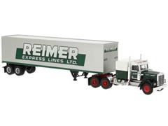 BREKINA #86258 - Reimer - 1977 Kenworth W 900 with Refrigerated Trailer