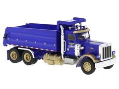 BREKINA #86292 - Force Corporation - 1973 Peterbilt 359 Dump Truck in Blue