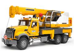 Bruder Toys MACK Granite Liebherr crane truck