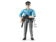 Bruder Toys Policeman with Light Colored Skin and Accessories